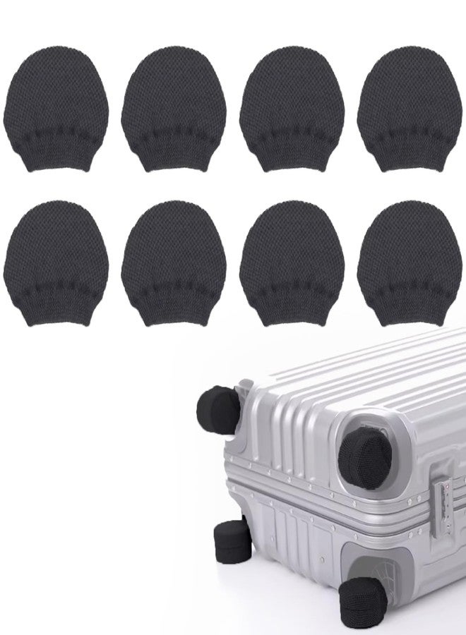 SHINETEC Luggage Suitcase Wheel Cover Socks - Noise-Reducing & Anti-Scratch Protectors for Travel Luggage Wheels, Prevent Scratches & Dirty, 8pcs - Image 1